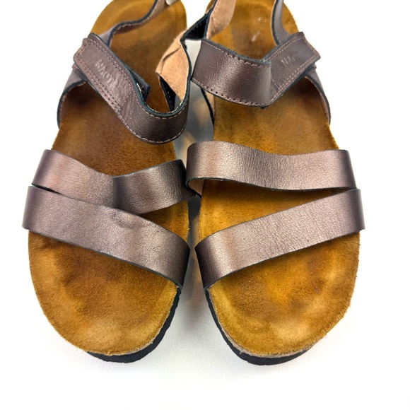 Naot Kayla sandals metallic leather strappy comfort wedge size 40 - Picture 3 of 9